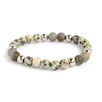 Guardianite & Cloudy Quartz bracelet