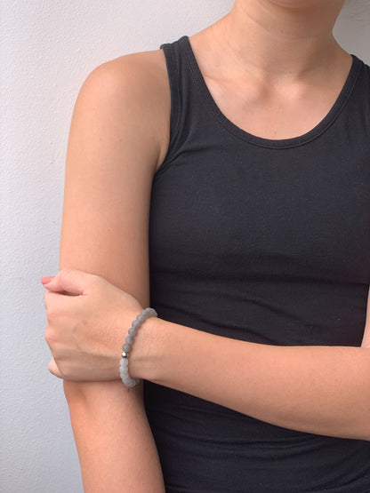 Cloudy Quartz Ombre bracelet