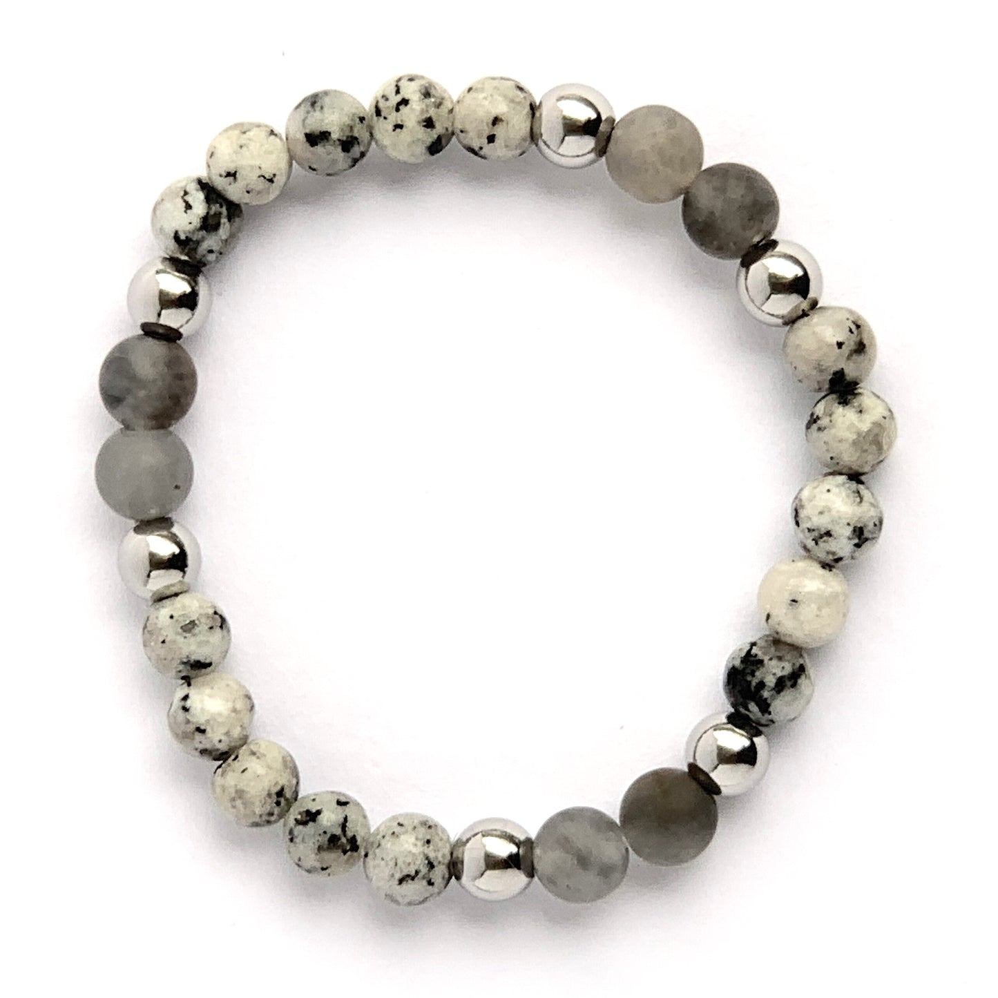 Guardianite & Cloudy Quartz bracelet