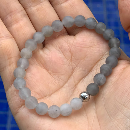 Cloudy Quartz Ombre bracelet